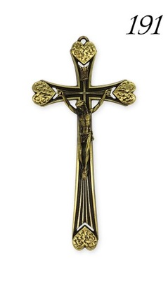 Krzyż metalowy do powieszenia patynowany