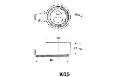 Натяжитель ремень распределительного вала [ashika] фото №1