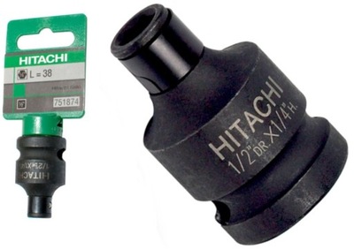 Adapter Redukcja 1/2 Kwadrat - 1/4 HEX Hitachi HiKOKI