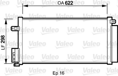 RADUADOR DE ACONDICIONADOR OPEL CORSA D 1.3CDTI,1.7 818192  