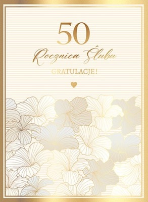 Kartka Ślub, rocznice 14 x 19 cm