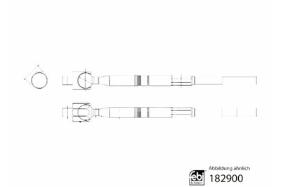 FEBI BILSTEIN BARRA KIEROWNICZY L/P ISUZU D-MAX II 1.9D 2.5D 06.12-  