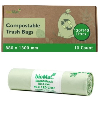 bioMat 10 worków na odpady 120l