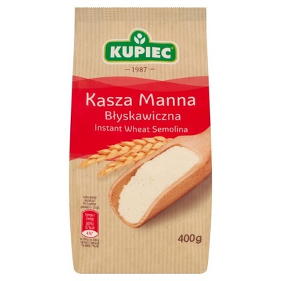 Kupiec Kasza manna błyskawiczna 400 g