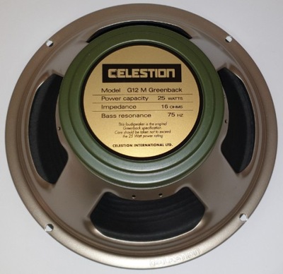 Głośnik 12" Celestion Greenback 16 ohm