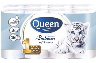 Papier toaletowy Queen Balsam 16 rolek