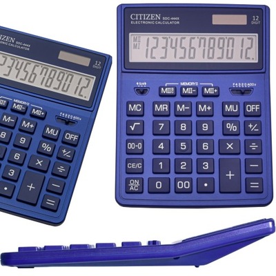 Kalkulator biurowy Citizen SDC-444 granatowy