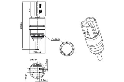 NISSENS SENSOR TEMPERATURA DE LÍQUIDO REFRIGERACIÓN HYUNDAI ATOS EQUUS  