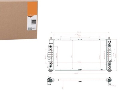 РАДИАТОР ДВИГАТЕЛЯ NRF 5010359AA 5010359 AB