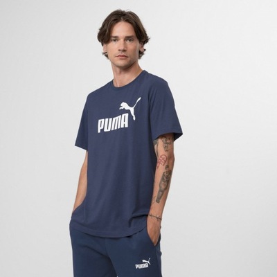 Męski t-shirt z nadrukiem PUMA ESS LOGO TEE