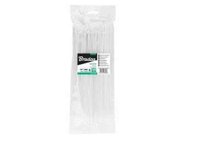 BRADAS JUOSTA PLASTIKINĖ BALTA 3,6 X 280MM 100SZT. TS1036280N 