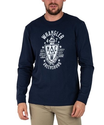 Koszulka Wrangler LS AMERICANA TEE 112341144 W70QEE114 Navy S