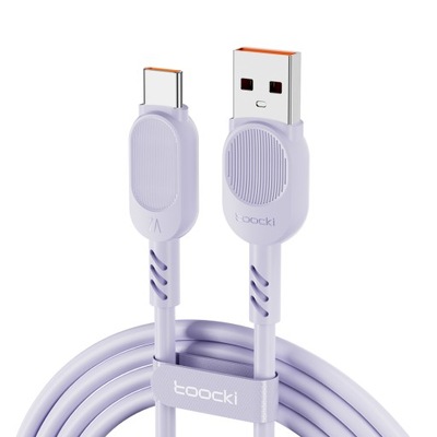 Toocki 7A USB-A na Type-C Zgrabny i elastyczny kabel do szybkiego ładowania 1m PD01