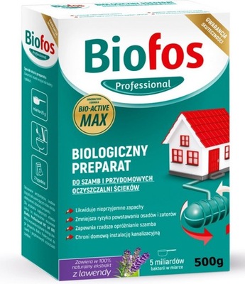 Biofos preparat do szamb latryn oczyszczalni 500g Niweluje zapach