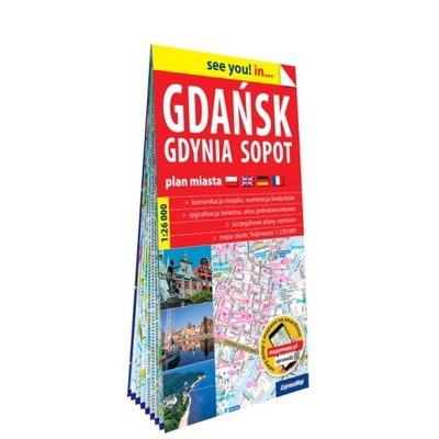 Gdańsk, Gdynia, Sopot mapa ExpressMap