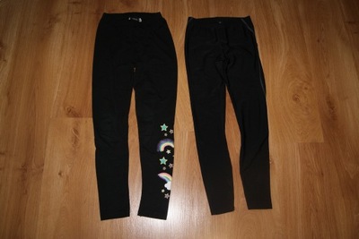 2 x legginsy 134/140 8-10 lat