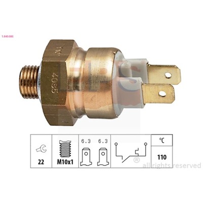 CONMUTADOR TEMPERATUROWY, KONTROLKA DE LÍQUIDO REFRIGERACIÓN EPS 1.840.085  