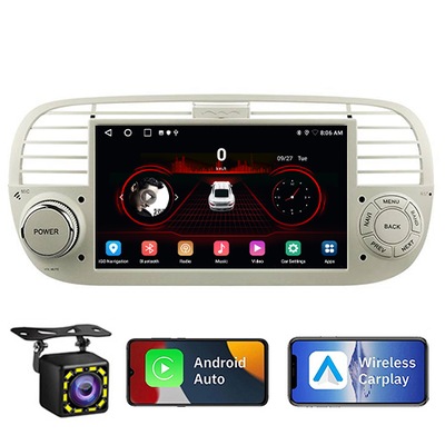 FIAT 500 2007-2015 RADIO ANDROID CARPLAY 2GB 32GB  