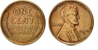 1 cent USA (1936) - A. Lincoln Mennica P