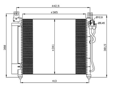 РАДИАТОР КОНДИЦИОНЕРА NRF NRF 35888