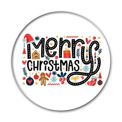 Magnes święta mikołaj christmas wesołych wzory