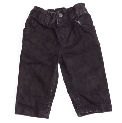 Spodnie jeansowe CHŁOPIĘCE Jeansy czarne roz. 68-74 cm A159