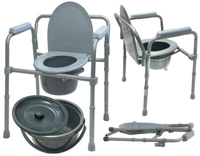 Toaleta przenośna wc dla niepełnosprawnych Krzesło toaletowe dla seniora WC