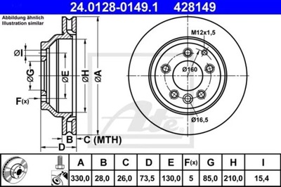 24.0128-0149.1 DISKU HAM.TYL VW TOUAREG 02- 