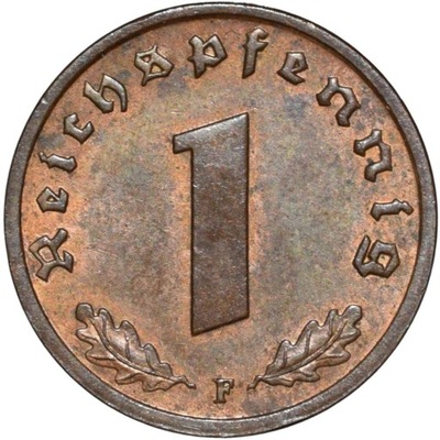 1 Reichspfennig 1937 F Ładna