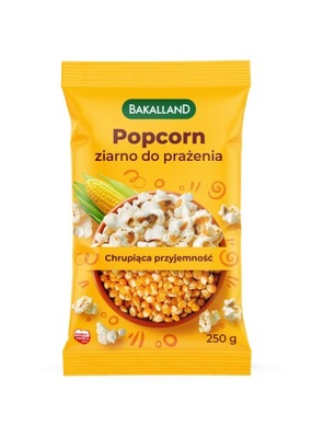 BAKALLAND Ziarno kukurydza popcorn do garnka 250g
