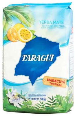 Yerba Mate TARAGUI cytrusowa MARACUYA TROPICAL Argentyna POMARAŃCZA - 500 g