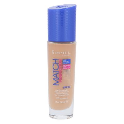 Rimmel London Match Perfection SPF20 30 ml dla kobiet Podkład 102 Light Nud