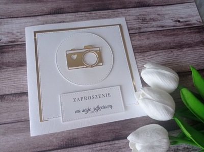 zaproszenie voucher na sesje fotograficzną zdjęciową