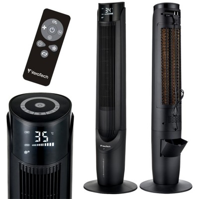 Rotary column fan air conditioner LED remote control