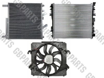 Комплект радиатор воды кондиционера вентилятор dodge ram 2019- фото №1