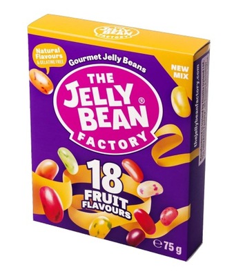 THE JELLY BEAN FACTORY 18 flavours FASOLKI 75G