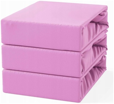 Prześcieradło Bawełniane z Gumką 160x200 Różowe