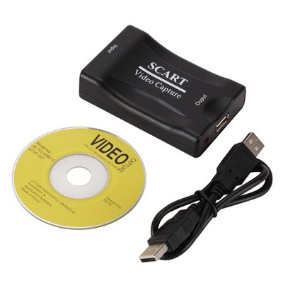 Gazechimp Profesjonalny konwerter wideo-audio SCART na USB2.0