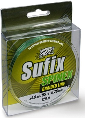 Plecionka Sufix Spinex 0,26mm deep green 120m