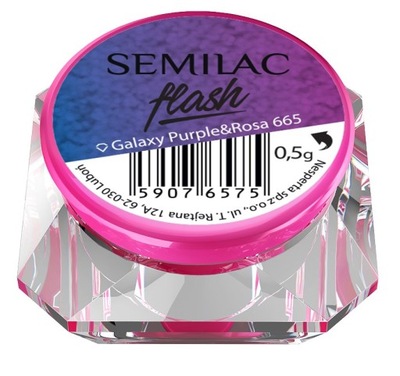 SEMILAC PYŁEK SEMIFLASH GALAXY PURPLE&ROSA 665