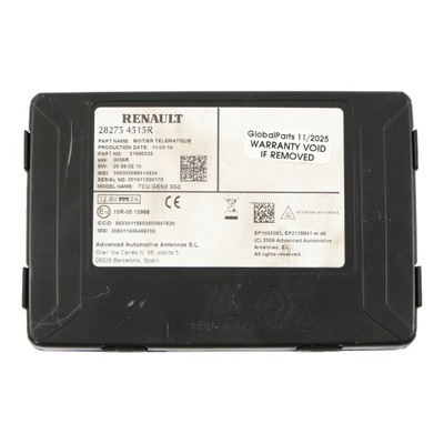 Smart fortwo c453 модуль блок керування комфорту ecu 282754515r фото №1