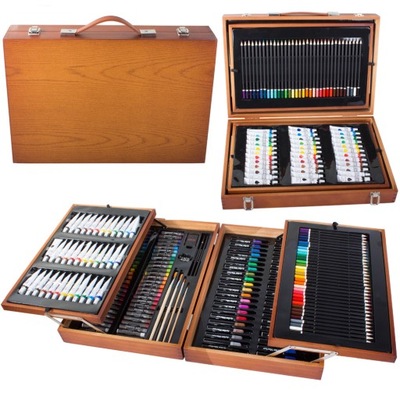 175 Piece Wooden Box Art Set