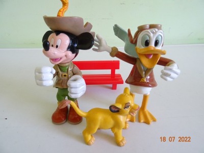 zabawki figurki zestaw DISNEY KACZOR MICKEY BULLY