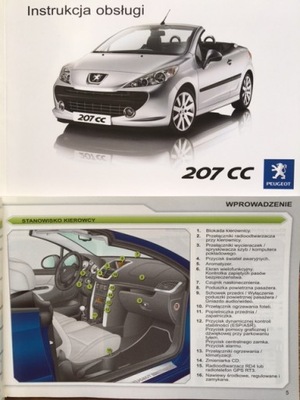 PEUGEOT 207CC MANUAL MANTENIMIENTO POLSKA ORIGINAL  