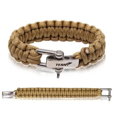 Bransoletka Surviwalowa Texar Paracord Coyote