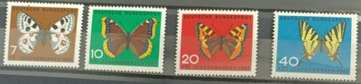 Niemcy 1962 Znaczki charytatywne - Motyle