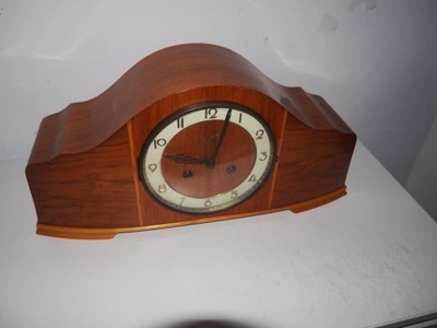 Zegar kominkowy drewniany