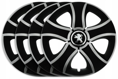 WHEEL COVERS 15 FOR PEUGEOT 2008 3008 208 308 307 BSM  