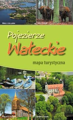 POJEZIERZE WAŁECKIE MAPA TURYSTYCZNA BIK