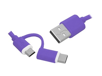 Kabel USB - USB Type-C /micro USB 2w1